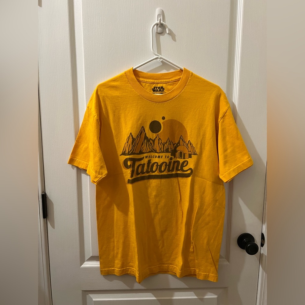 STAR WARS Welcome to Tatooine T-Shirt for Adults, Large